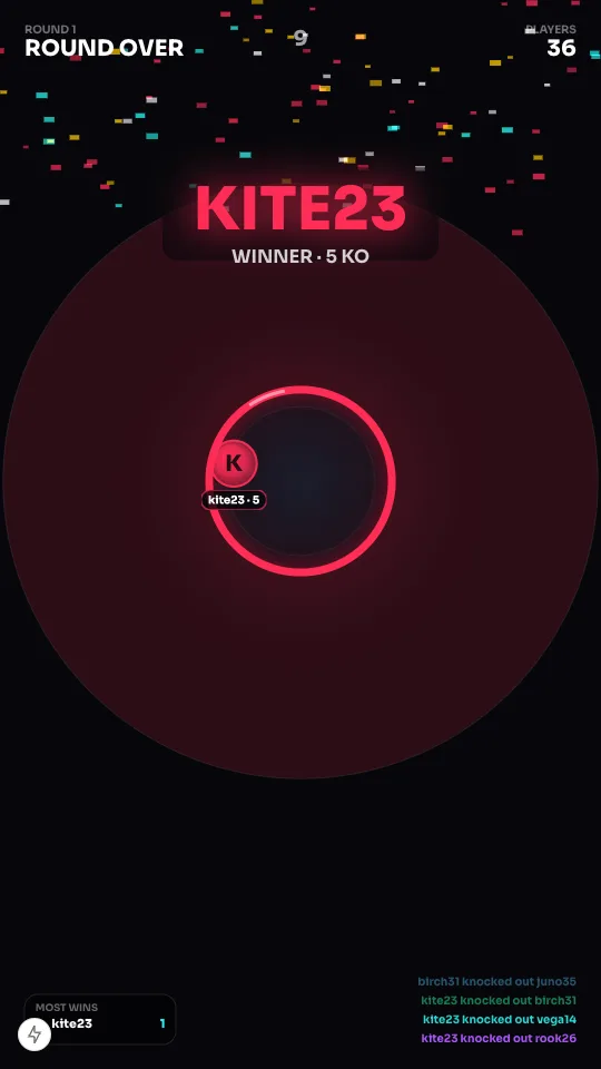 The win